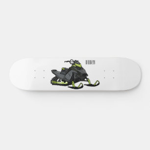 Skateboard Illustration de motoneige