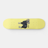 Skateboard Illustration de mouflon, mouton (Horz)