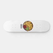 Skateboard Illustration de Nachos (Horz)