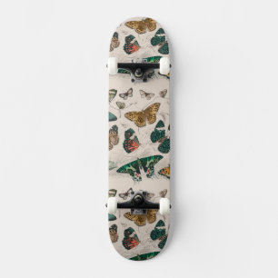 Skateboard Illustration de papillon antique : 1820 Orfèvre
