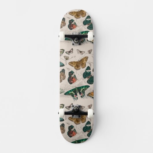 Skateboard Illustration de papillon antique : 1820 Orfèvre (Recto)