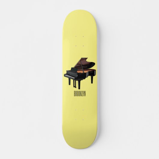 Skateboard Illustration de piano (Devant)