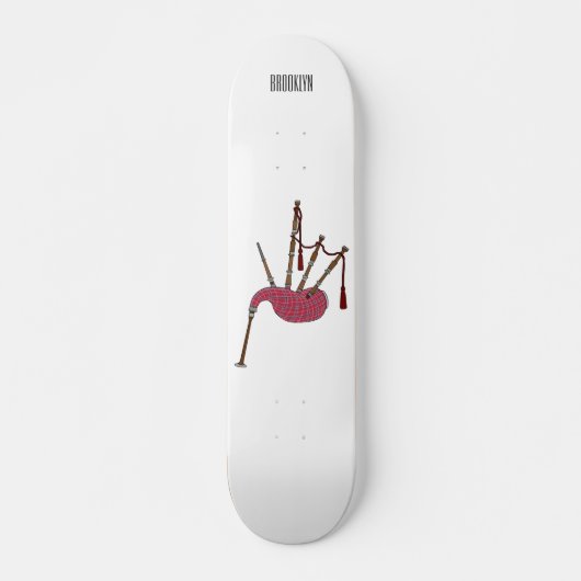 Skateboard Illustration de pipes (Devant)