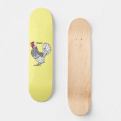 Skateboard Illustration de poulet Sebright (Recto)