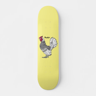 Skateboard Illustration de poulet Sebright