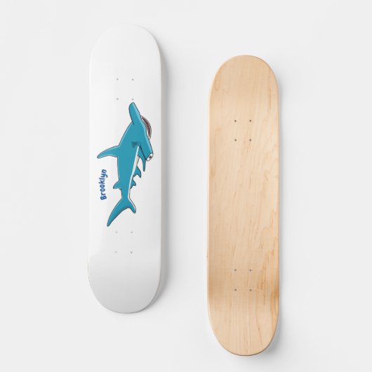 Skateboard Illustration de requin marteau (Recto)