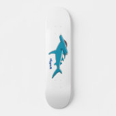 Skateboard Illustration de requin marteau (Devant)