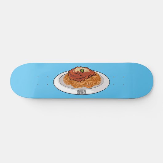 Skateboard Illustration de Spaghetti (Horz)