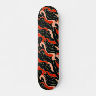 Skateboard Illustration de style japonais