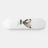 Skateboard Illustration de superbe et superbe lyrebird (Horz)