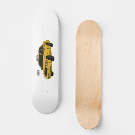 Skateboard Illustration de taxi (Recto)