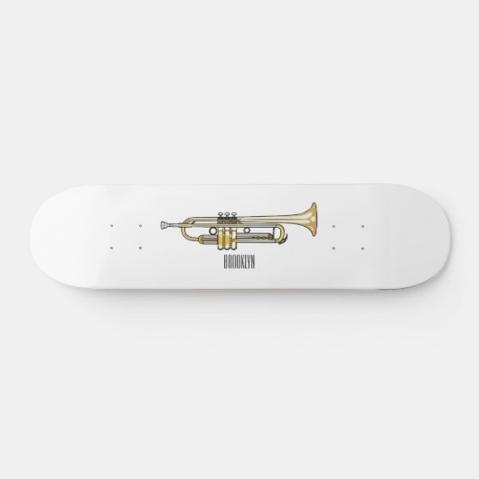 Skateboard Illustration de trompette (Horz)