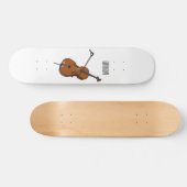 Skateboard Illustration de violoncelle (Horz)