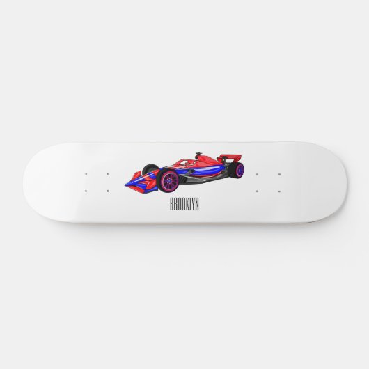Skateboard Illustration de voiture de course professionnelle (Horz)