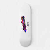 Skateboard Illustration de voiture de course professionnelle (Devant)