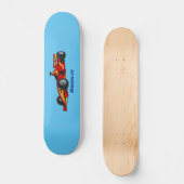 Skateboard Illustration de voitures de course à grande vitess (Recto)
