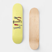 Skateboard Illustration des outils de menuiserie (Recto)