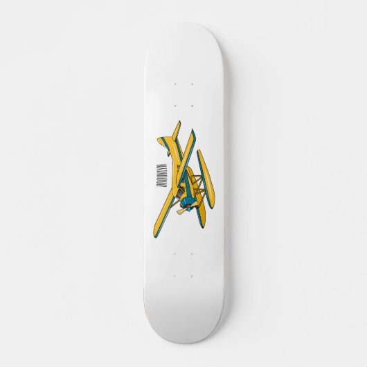 Skateboard Illustration d'hydravion (Devant)