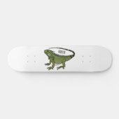 Skateboard Illustration d'Iguana (Horz)
