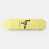 Skateboard Illustration d'oiseau de curassow (Horz)