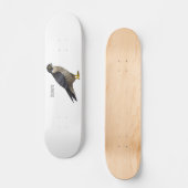 Skateboard Illustration d'oiseau de faucon pèlerin (Recto)