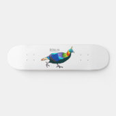 Skateboard Illustration d'oiseau monal himalayen (Horz)