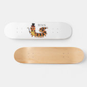 Skateboard Illustration drôle de dessin animé centipede (Horz)