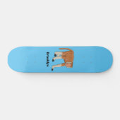 Skateboard Illustration drôle de singe proboscis (Horz)