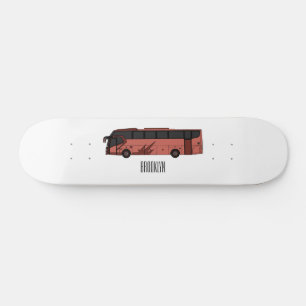 Skateboard Illustration du bus