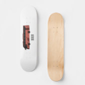 Skateboard Illustration du bus (Recto)