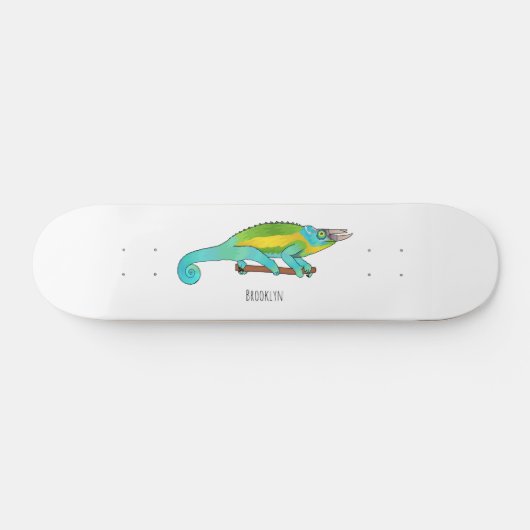 Skateboard Illustration du caméléon de Jackson (Horz)