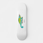 Skateboard Illustration du caméléon de Jackson (Devant)