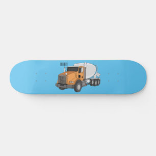 Skateboard Illustration du camion de mélange de béton