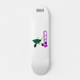 Skateboard Illustration du chariot à roues et du chariot à ma