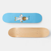 Skateboard Illustration du chef mignon lion (Horz)