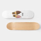 Skateboard Illustration du cône de crème glacée (Horz)