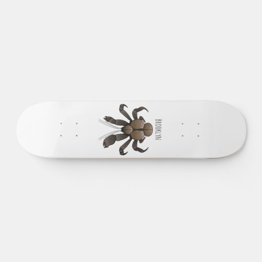 Skateboard Illustration du crabe de coco (Horz)