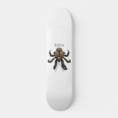 Skateboard Illustration du crabe de coco (Devant)