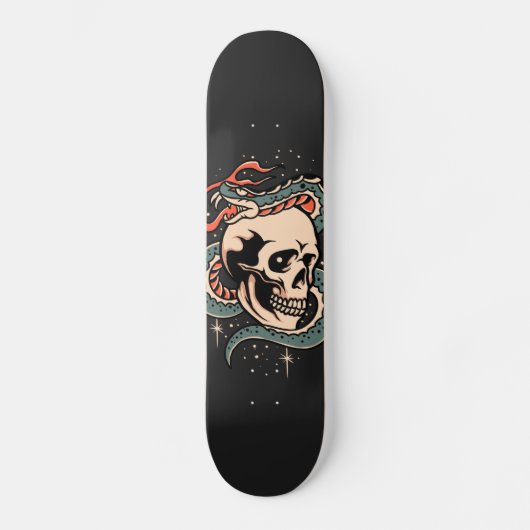 Skateboard Illustration du crâne de serpent mystique Cool got (Recto)