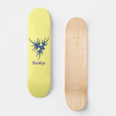 Skateboard Illustration du dragon bleu des limaces de mer (Recto)