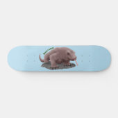 Skateboard Illustration du dragon de Komodo (Horz)