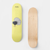 Skateboard Illustration du faisan de Bulwer (Recto)