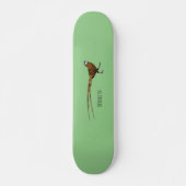 Skateboard Illustration du faisan de Reeves (Devant)