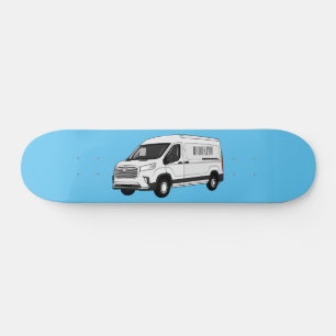 Skateboard Illustration du fourgon de livraison