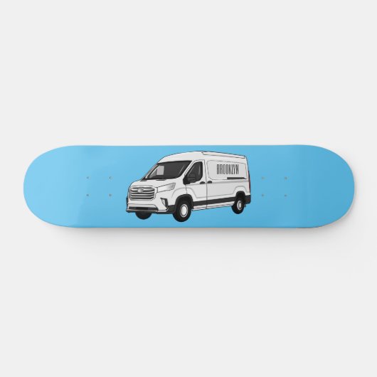 Skateboard Illustration du fourgon de livraison (Horz)
