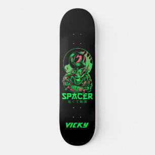 Skateboard Illustration du patineur d'astronautes