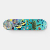 Skateboard Illustration du poisson tropical de Molokini Cove (Horz)