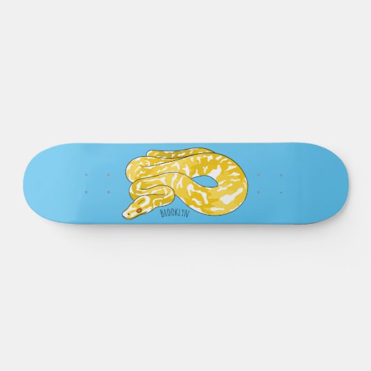 Skateboard Illustration du serpent python birman (Horz)