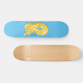 Skateboard Illustration du serpent python birman (Horz)