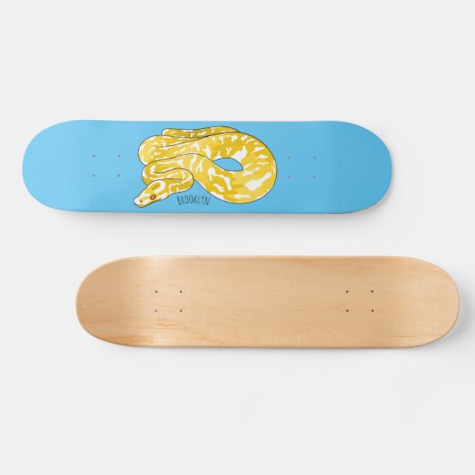 Skateboard Illustration du serpent python birman (Horz)